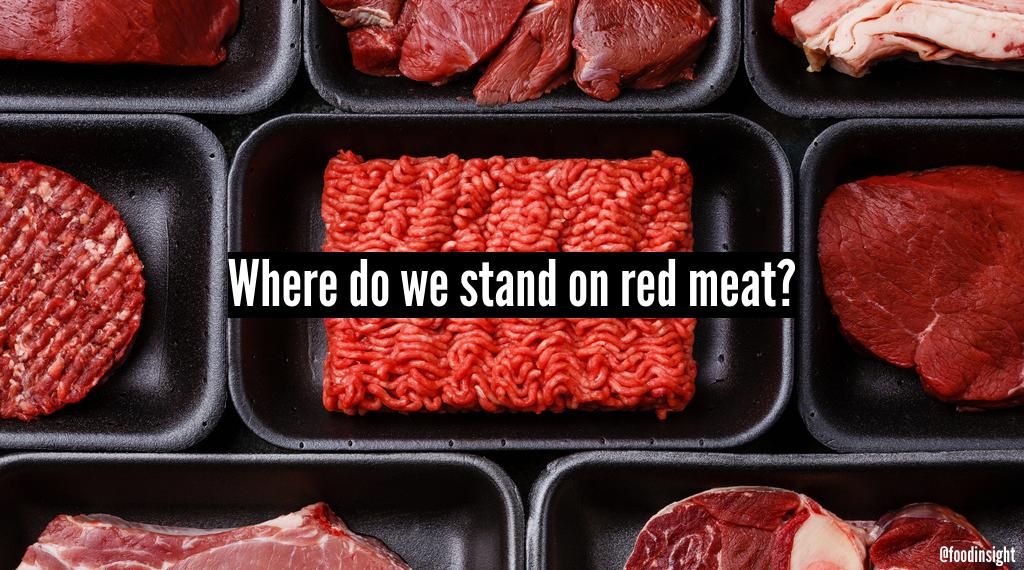 Red Meat Recommendations: Controversial, Yet Consistent